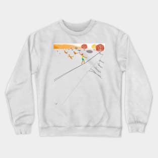 How to live - in balance with nature Crewneck Sweatshirt